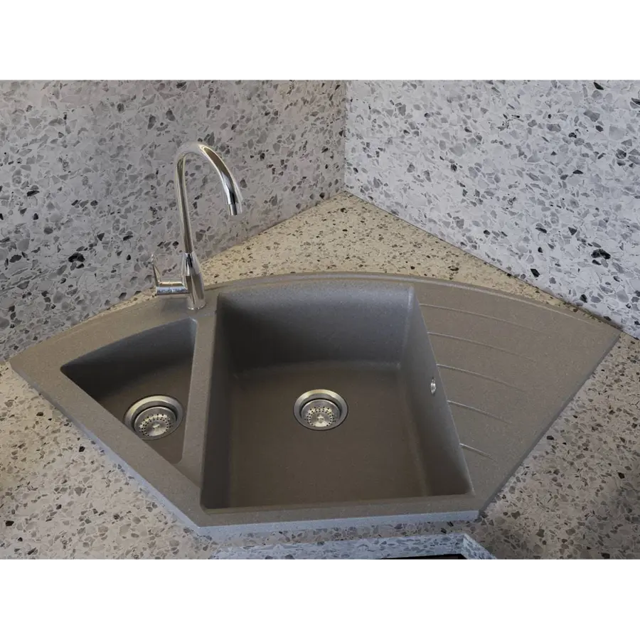 Кухонна мийка EUROPE gray Miraggio