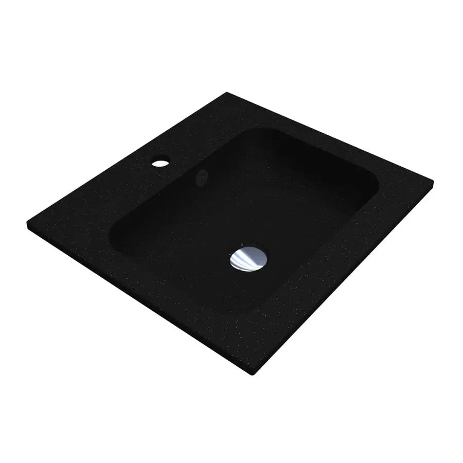 Умивальник DELLA 500 MIRASTONE BLACK Miraggio