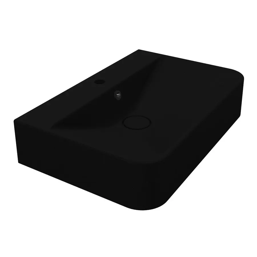 Умивальник CHAMONIX MIRASTONE BLACK Miraggio