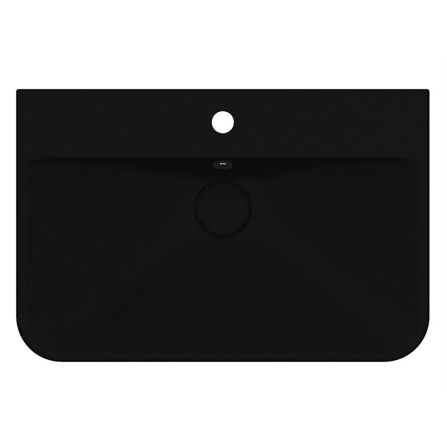 Умивальник CHAMONIX MIRASTONE BLACK Miraggio