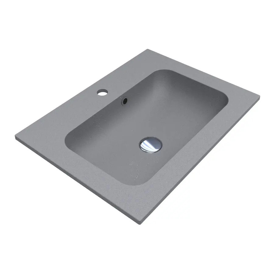 Умивальник DELLA 600 MIRASTONE GRAY Miraggio