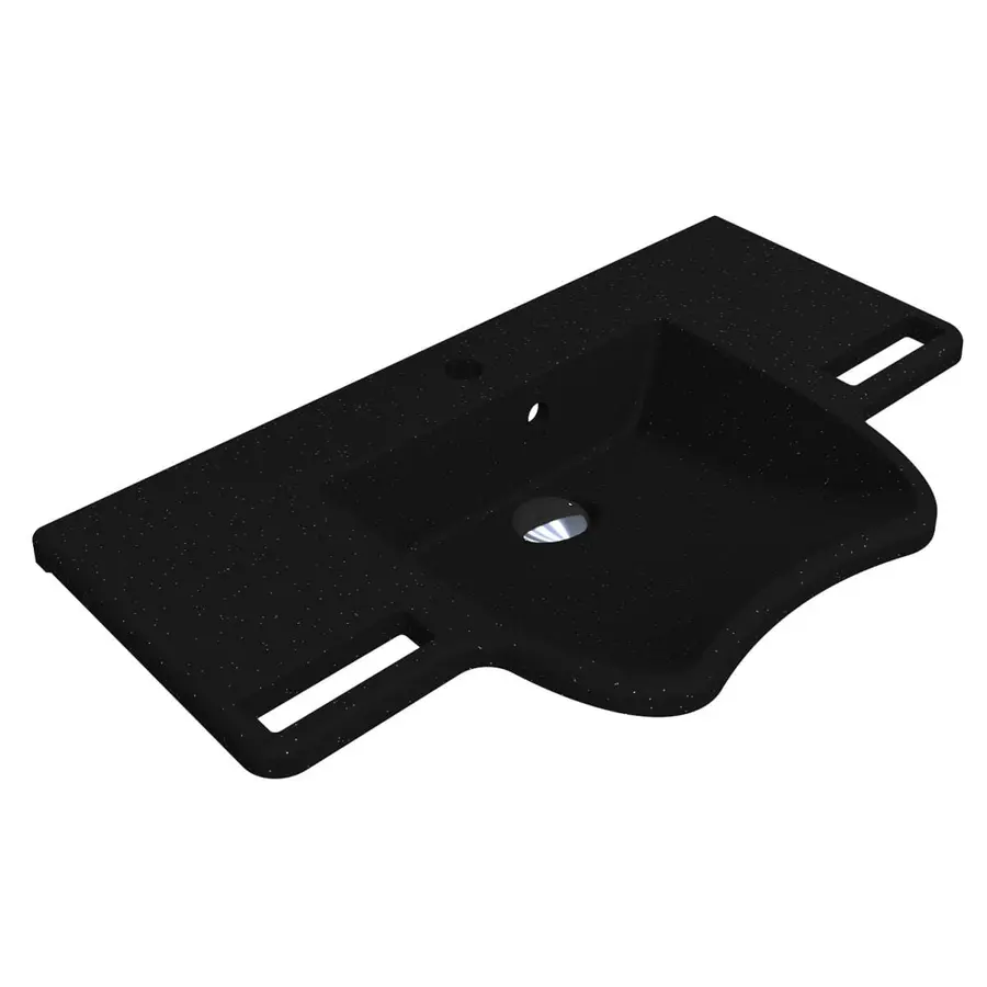 Умивальник KRAKOW MIRASTONE BLACK Miraggio