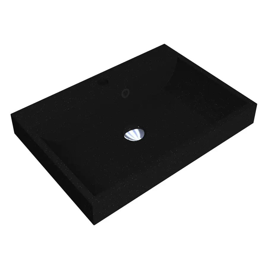 Умивальник VARNA 600 MIRASTONE BLACK Miraggio