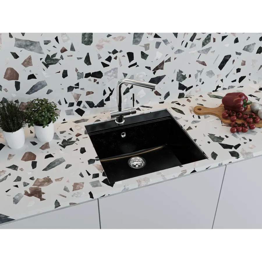 Кухонна мийка LAGOON 540 black Miraggio