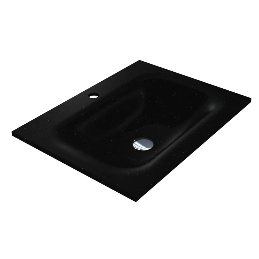 Умивальник JESSEL 600 MIRASTONE BLACK Miraggio