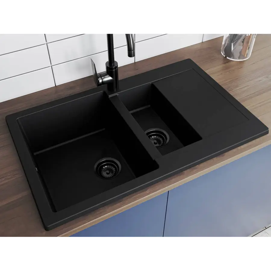 Кухонна мийка LAPAS black Miraggio