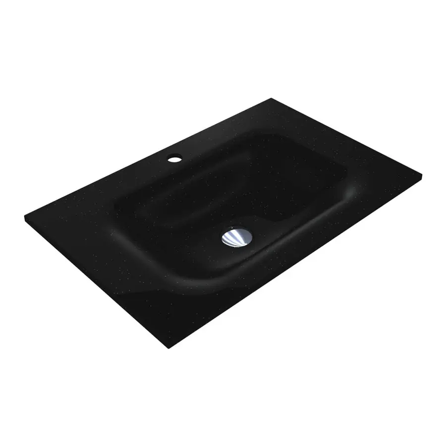 Умивальник JESSEL 700 MIRASTONE BLACK Miraggio