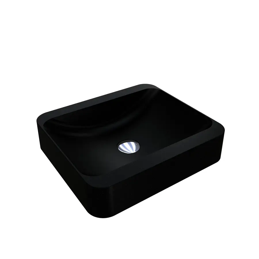 Умивальник GENEVA MIRASTONE BLACK Miraggio