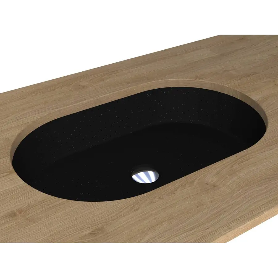 Умивальник ROME MIRASTONE BLACK Miraggio