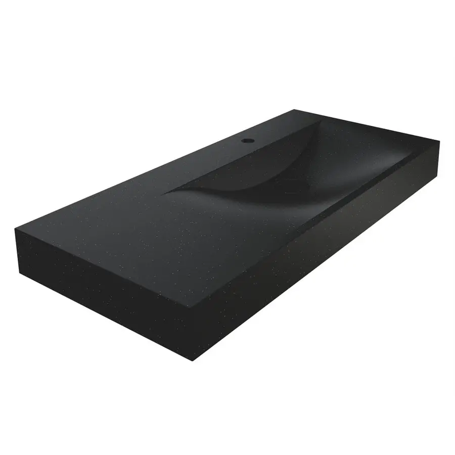 Умивальник VIOLA 1000 R MIRASTONE BLACK Miraggio