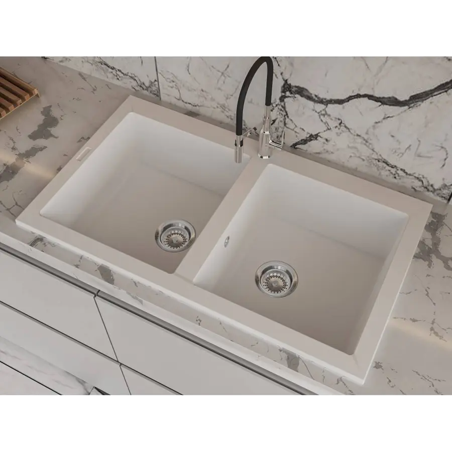 Кухонна мийка WESTEROS white Miraggio