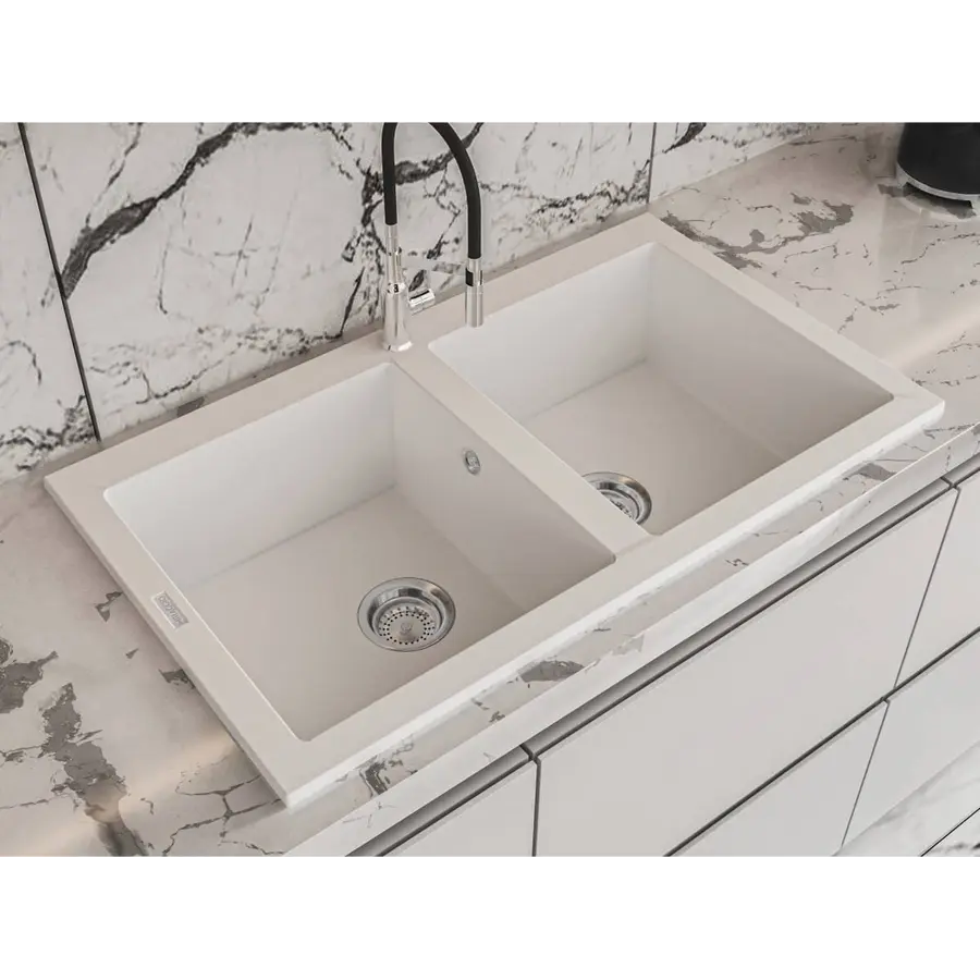 Кухонна мийка WESTEROS white Miraggio