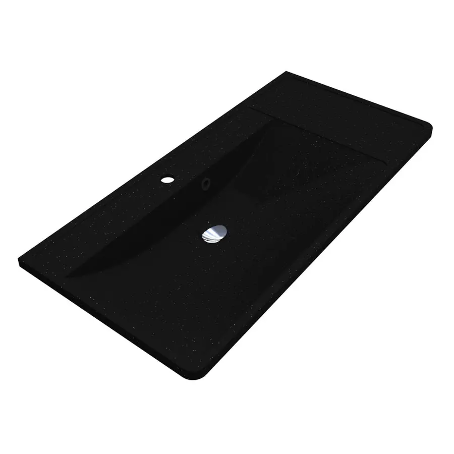 Умивальник SACRAMENTO MIRASTONE BLACK Miraggio