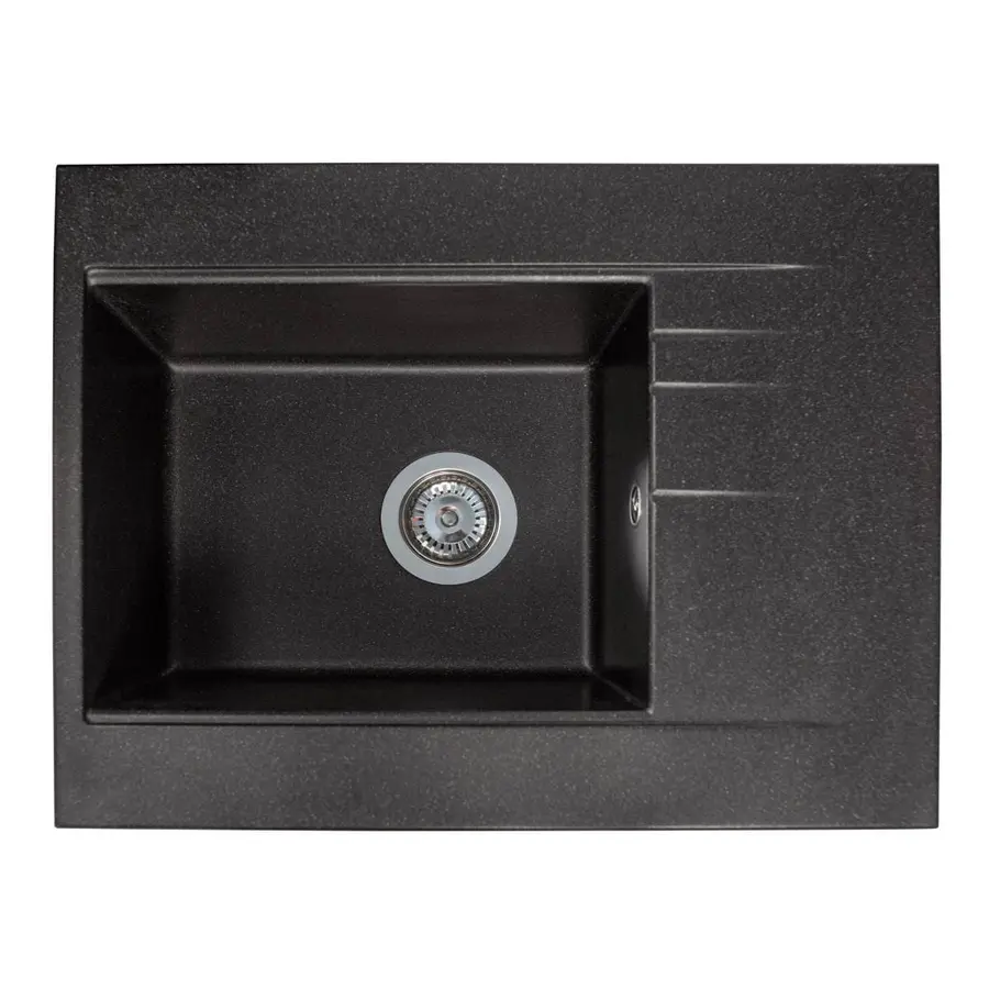 Кухонна мийка BODRUM 650 black Miraggio