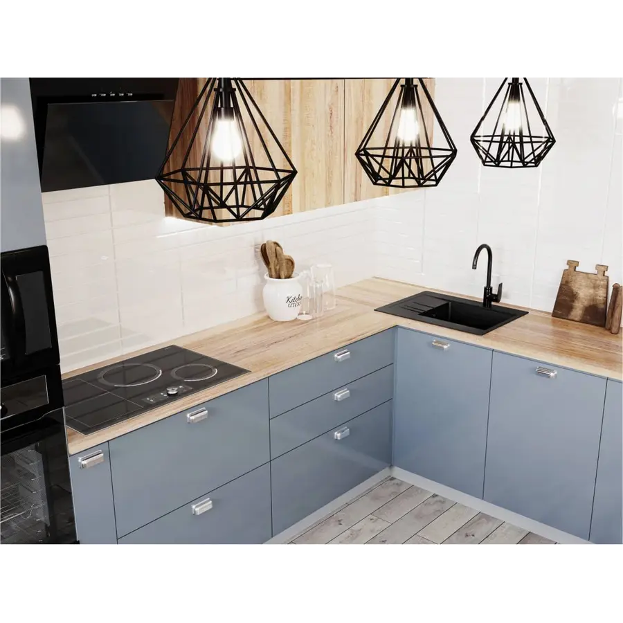 Кухонна мийка BODRUM 650 black Miraggio