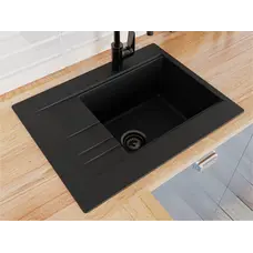 Кухонна мийка BODRUM 650 black Miraggio