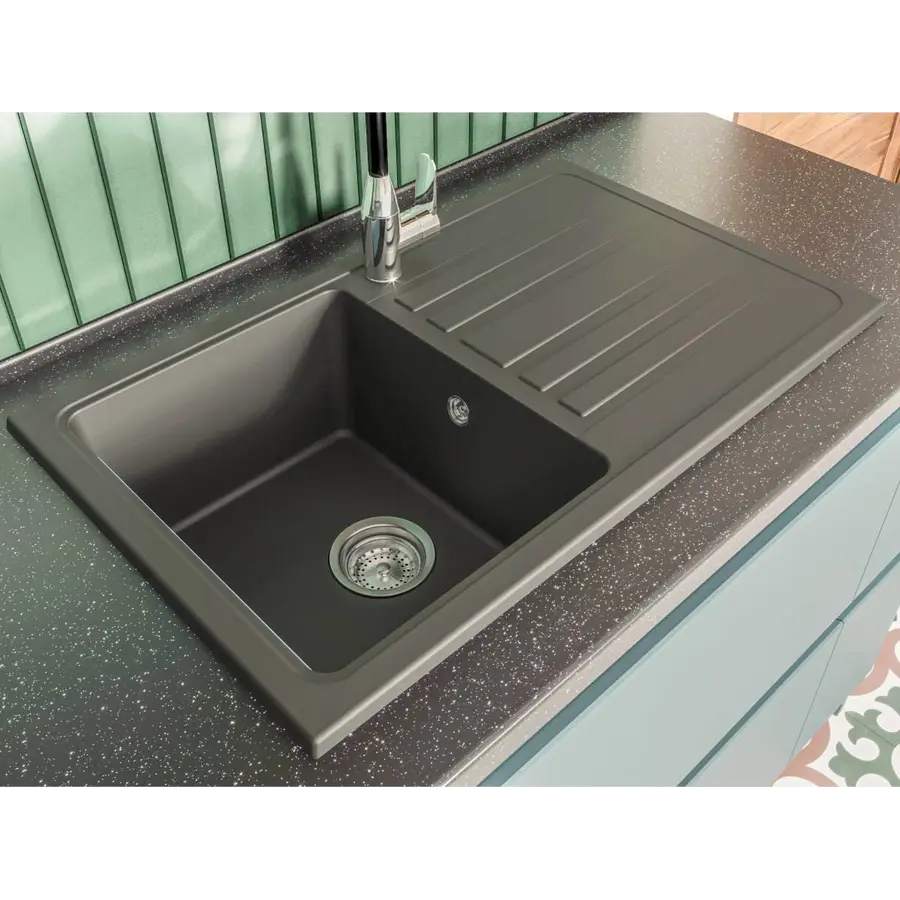 Кухонна мийка VERSAL black Miraggio