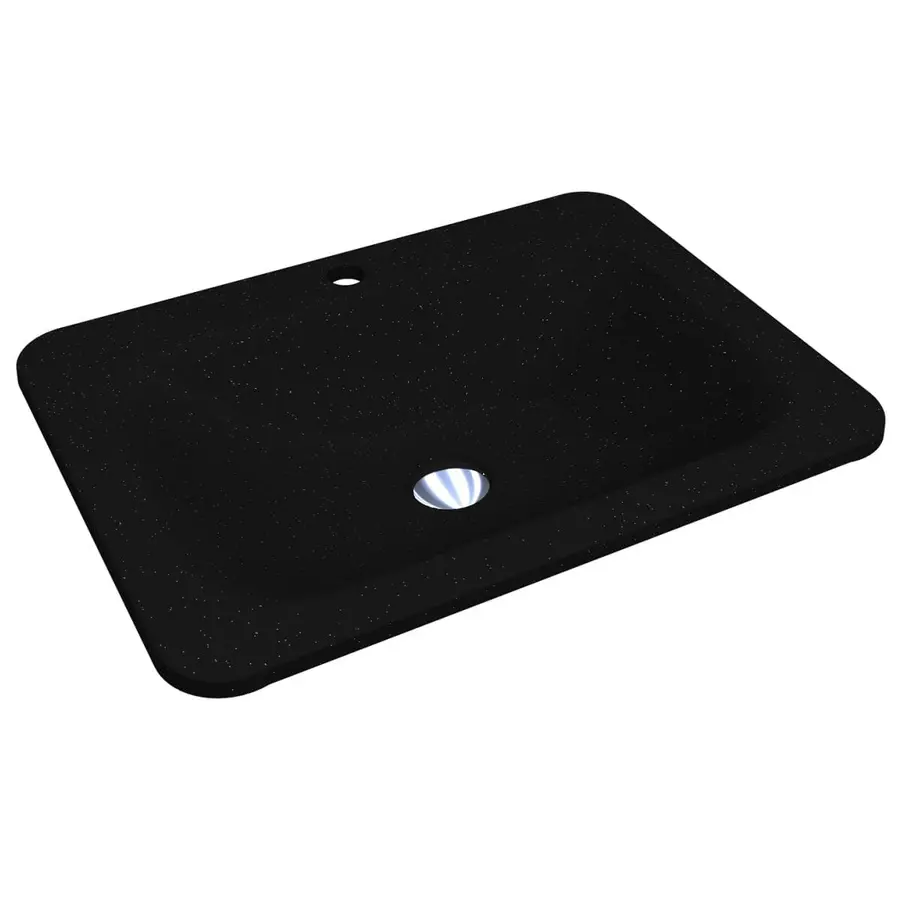 Умивальник CALIFORNIA MIRASTONE BLACK Miraggio