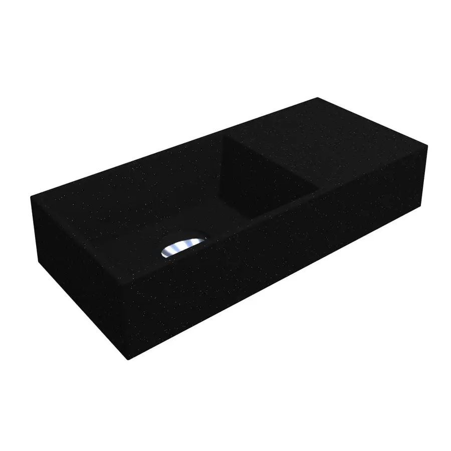 Умивальник COPPER 500 MIRASTONE BLACK Miraggio