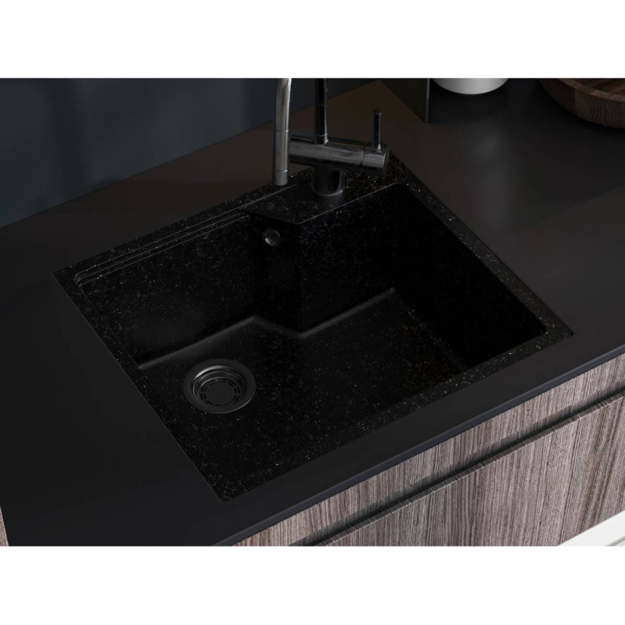 Кухонна мийка LISA black Miraggio