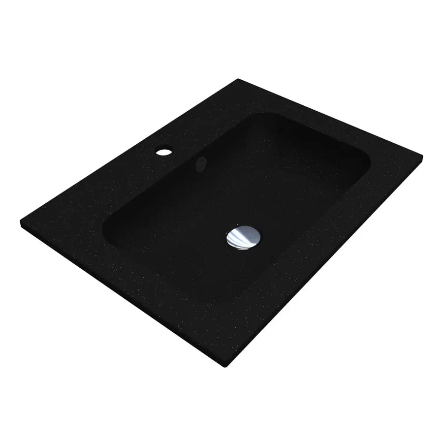 Умивальник DELLA 600 MIRASTONE BLACK Miraggio