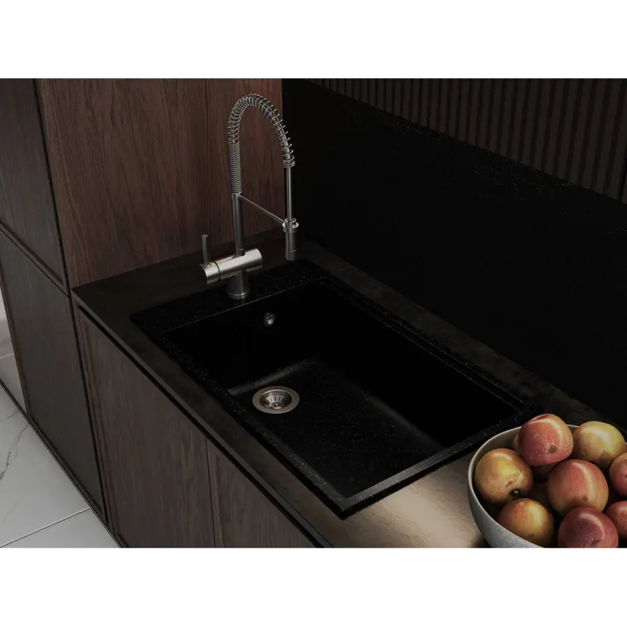 Кухонна мийка LAGOON 760 black Miraggio