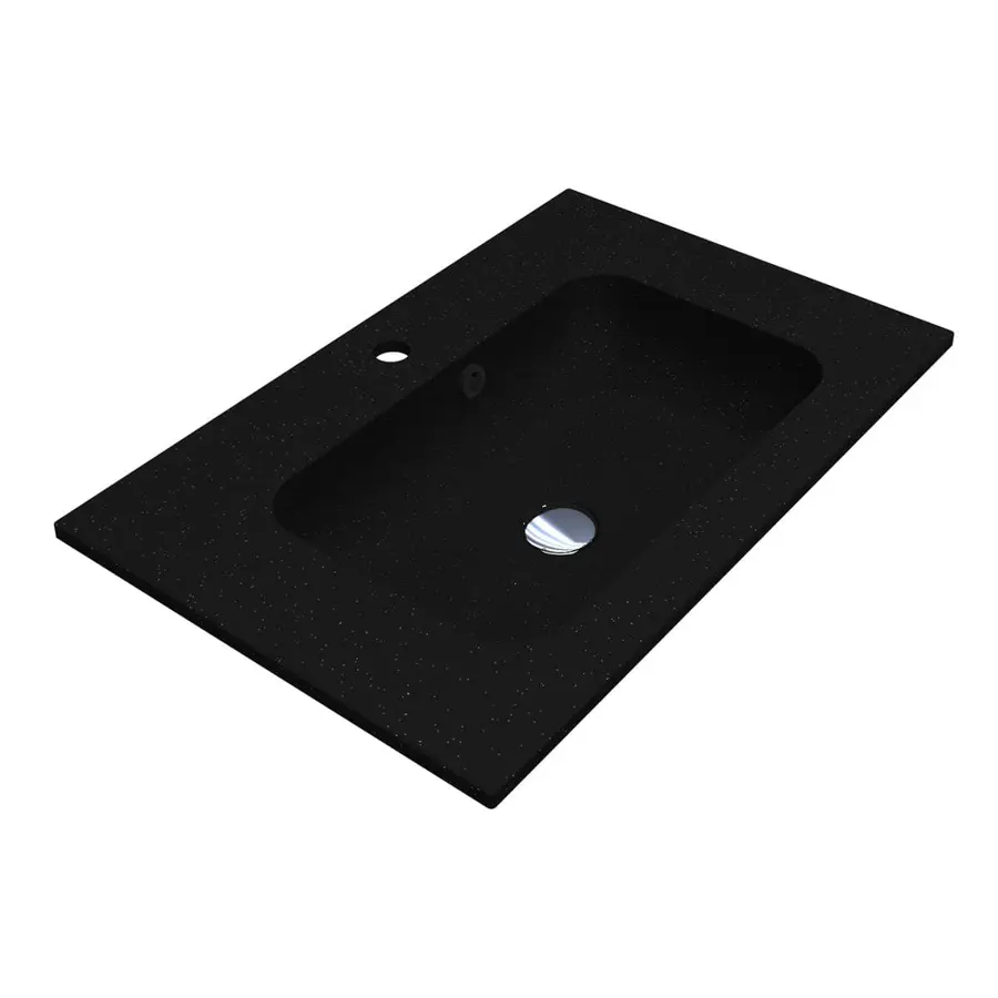 Умивальник DELLA 700 MIRASTONE BLACK Miraggio