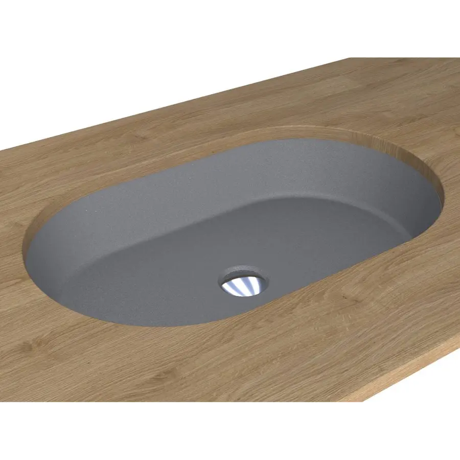 Умивальник ROME MIRASTONE GRAY Miraggio