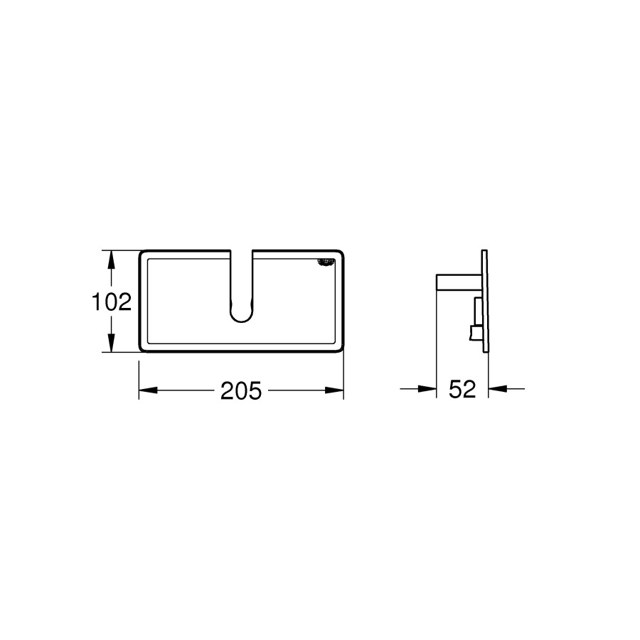 Полочка на термостат Grohe Euphoria System (26362LN1)