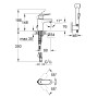 Смеситель для раковины S-размера Grohe Eurosmart Cosmopolitan (23125000)