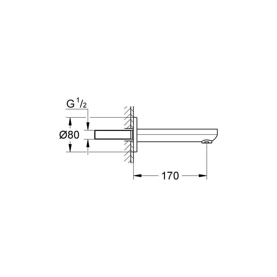 Излив для ванны Grohe Eurosmart Cosmopolitan (13261000)