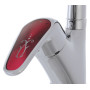 Смеситель для кухни Haiba MAGIC 011 с красной ручкой (HB0699)