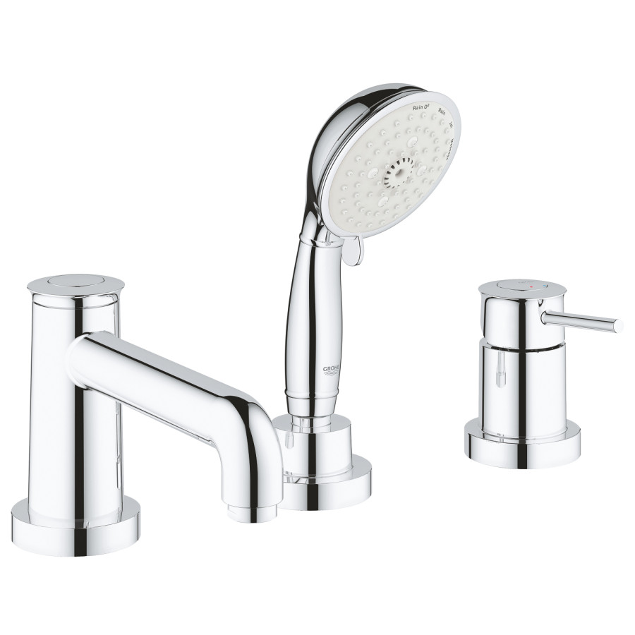 Смеситель на борт ванны на 3 отверстия Grohe BauClassic (2511800A)