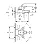 Смеситель для ванной Grohe Eurostyle (33591LS3)