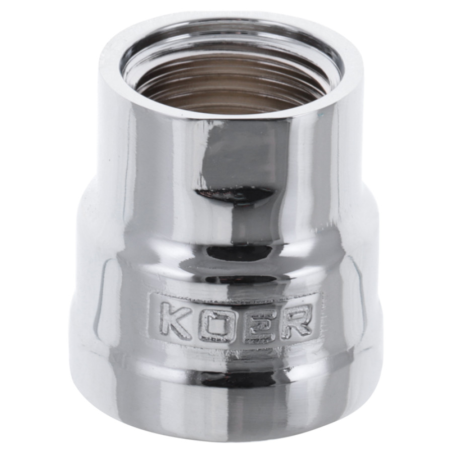 Муфта редукционная 1/2"х3/4" (хром) KOER KF.C0608.CHR (KF0122)