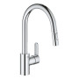 Смеситель для кухни с выдвижным изливом Grohe Eurostyle Cosmopolitan (31482003)