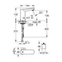 Смеситель для раковины с сенсорным управлением Grohe Eurosmart CE (36327001)