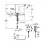 Смеситель бесконтактный для умывальника Grohe BauCosmopolitan E (36453000)
