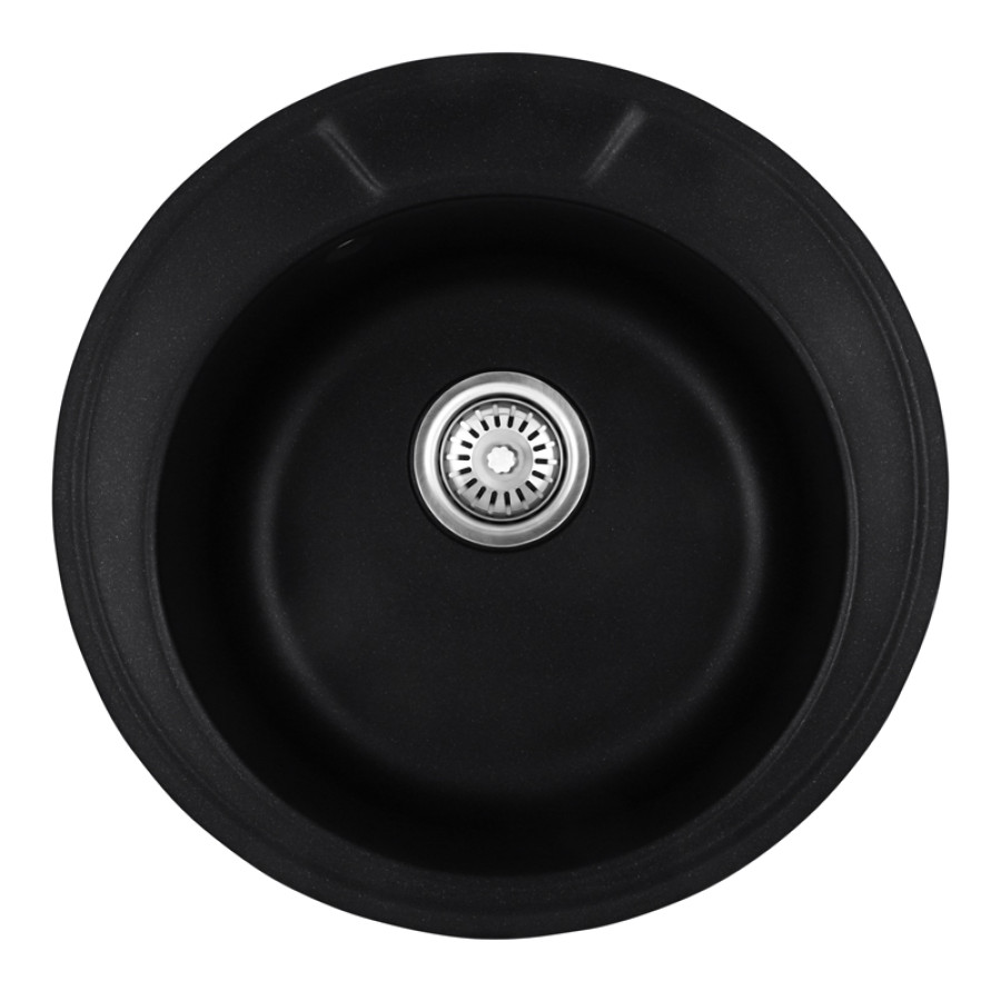 Мийка кухонна гранітна HAIBA HB8301-G226 BLACK 490x180 (HB0971)