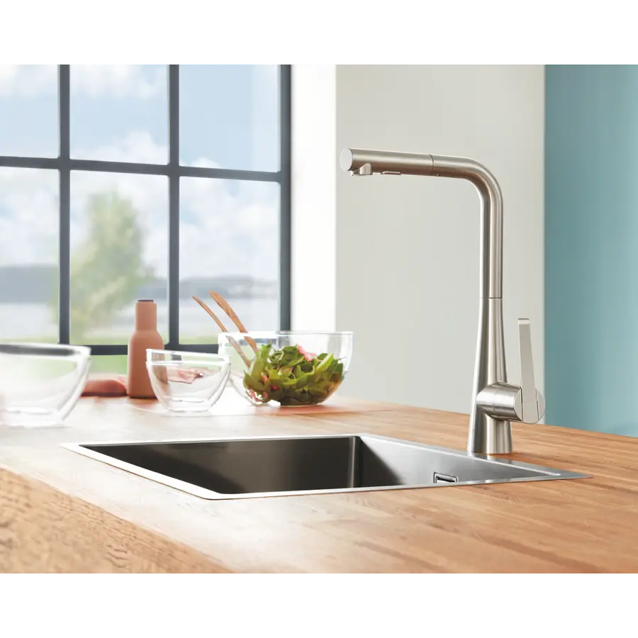 Смеситель для кухни с выдвижным изливом Grohe Zedra (32553DC2)