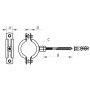 Хомут трубний оцинкований KOER KCB.10.G 1-1 / 4 "(38-43) сірий (KR2787)
