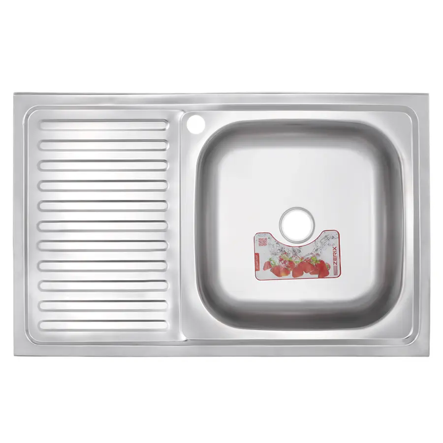 Мийка кухонна ZERIX Z8050R-04-160E (SATIN) (ZS0597)