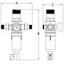 Фильтр самоочистной с редуктором давления и манометром KOER KR.1242 - 3/4" (KR3188)