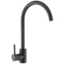Кухонна мийка чорна MIXXUS SET-6045-200x1.0-PVD + змішувач чорний + диспенсер (MX0587)