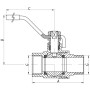 Кран кульовий KOER 2 "ГШР ГАЗ (KR.215.G) (KR2716)