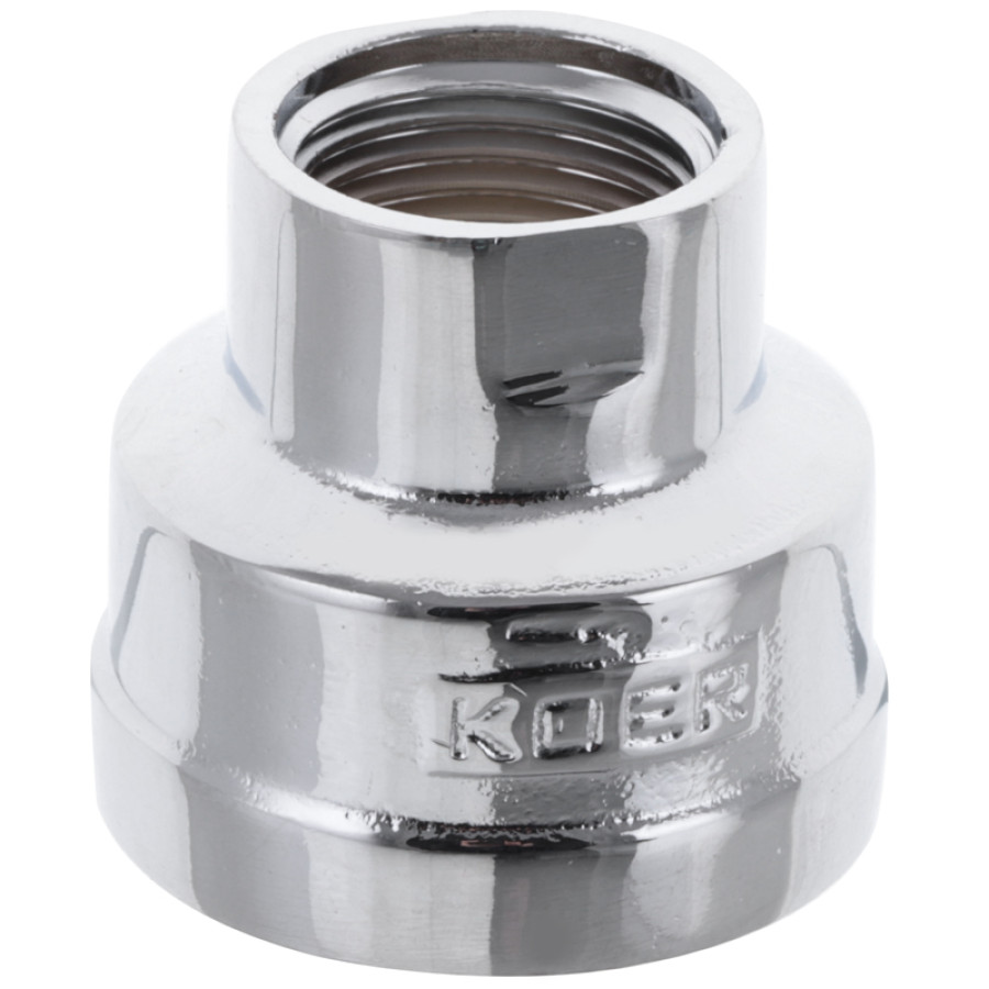 Муфта редукційна 1/2 "х1" (хром) KOER KF.C0610.CHR (KF0119)