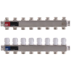 Колекторний блок з термостат. клапанами EUROPRODUCT EP.S1100-08 1 "x8 (EP4995)