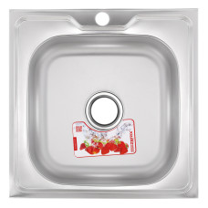Кухонна мийка накладна ZERIXZ5050-04-160E (satin) (ZX1608)