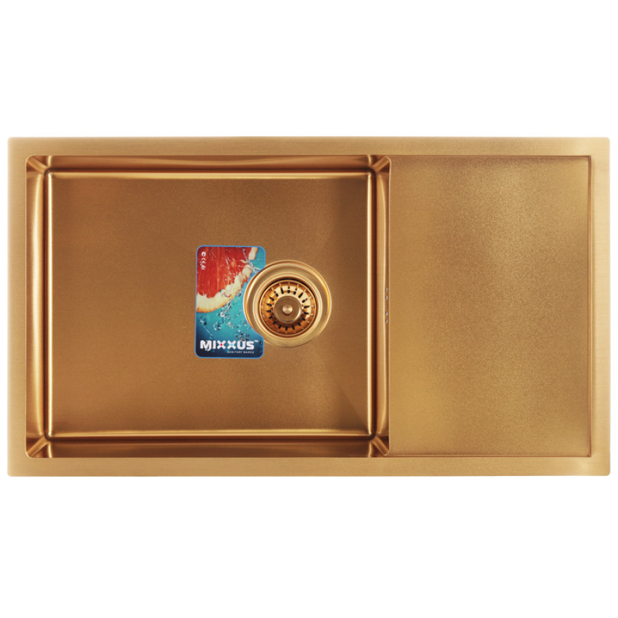 Кухонна мийка MIXXUS MX7844-200-x1.2-PVD-GOLD (MX0563) золота