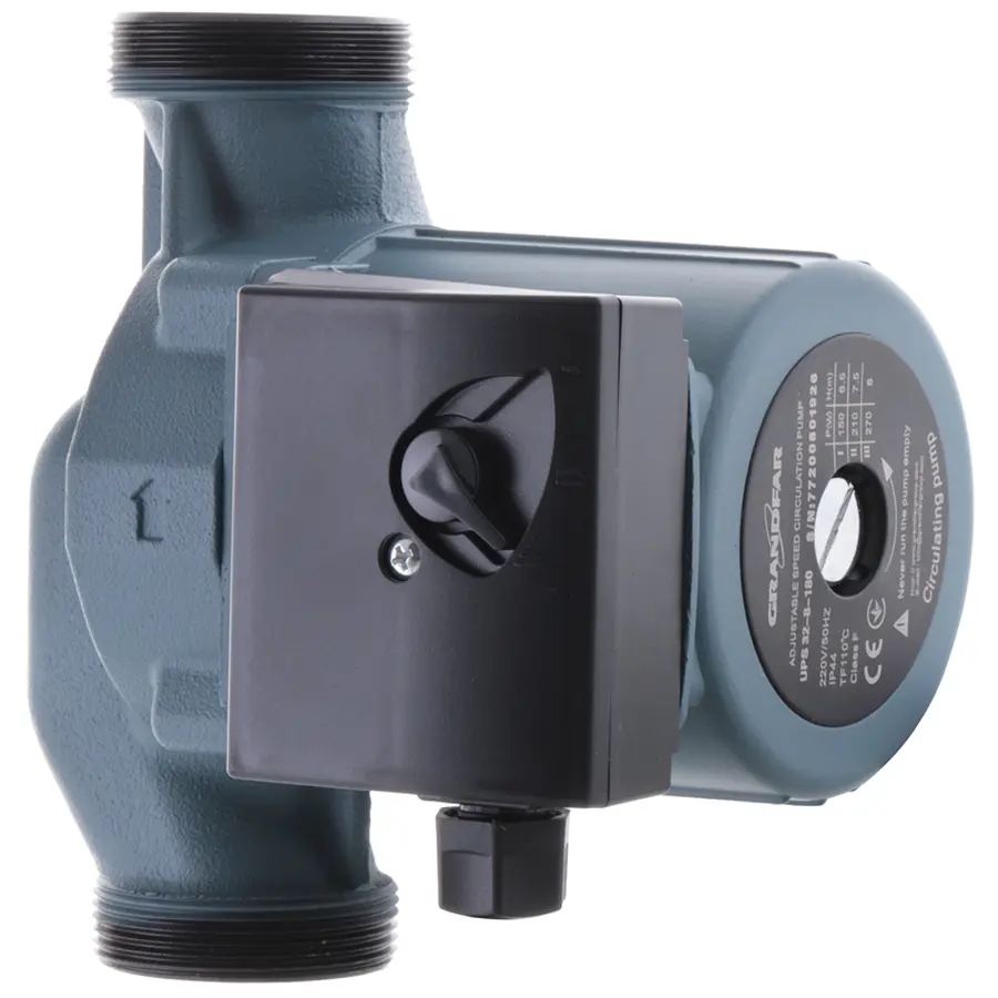 Насос циркуляционный центробеж. GRANDFAR UPS32-6-180 (обмотка-медь) (с накидными гайками) (GF1065)